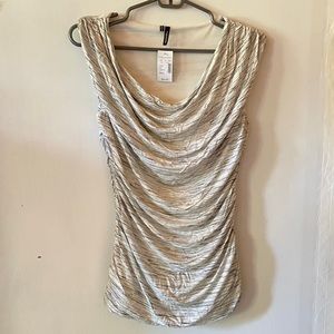 NWT Maurice’s Ruched Drape Neck Tank